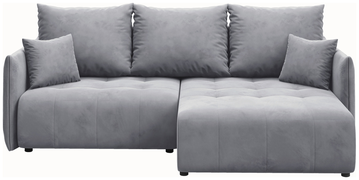 Nowoczesny narożnik do salonu szary rozkładany HUDSON