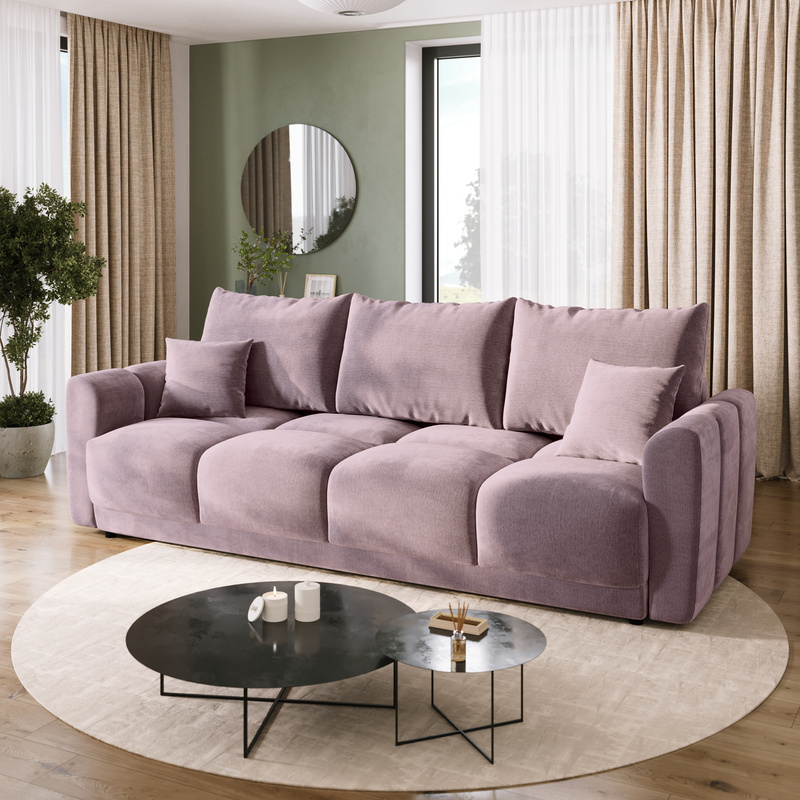 Nowoczesna szara sofa do salonu NUBES monolith