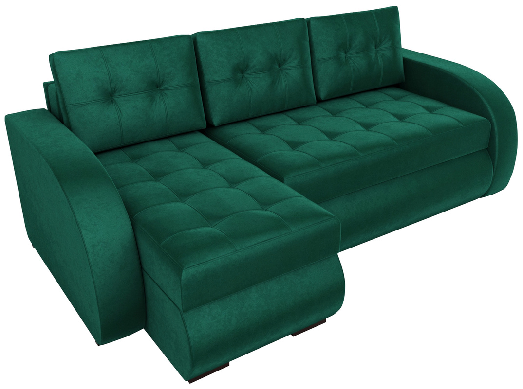 Narożnik z funkcją spania i pojemnikiem na pościel BERGEN