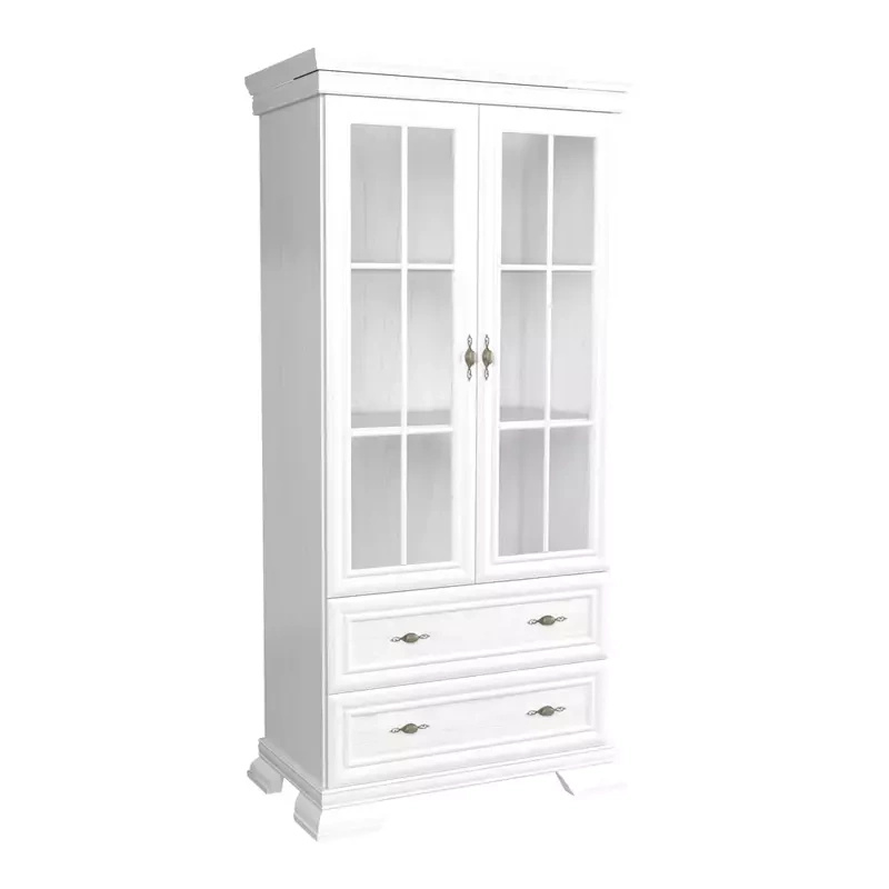 Witryna do salonu biała KOLONIA