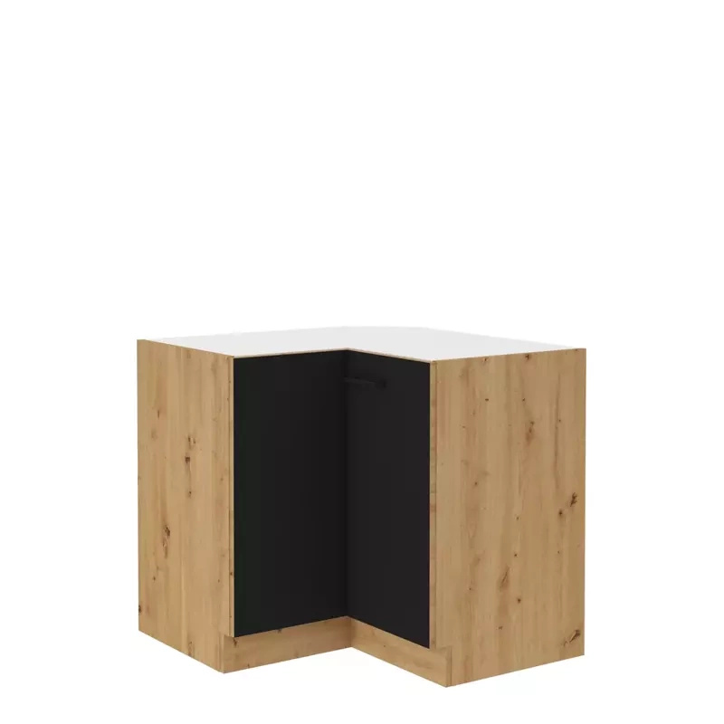 Narożna szafka kuchenna stojąca artisan czarny MILANO