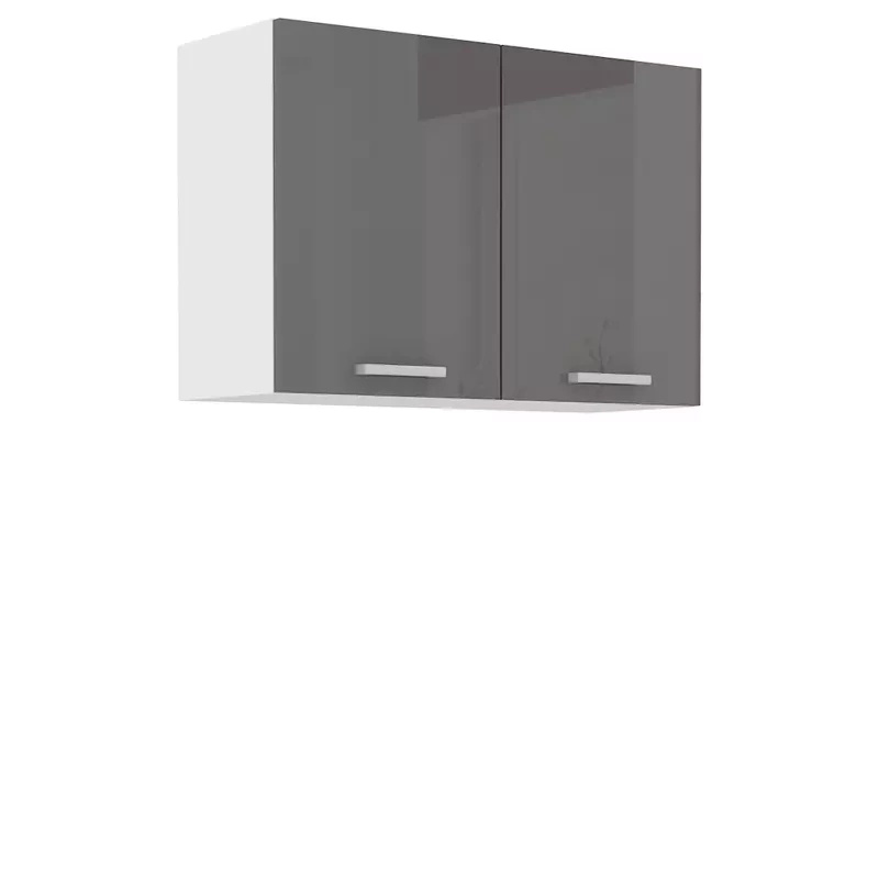 Wisząca szafka kuchenna 80 szary połysk SOFIA