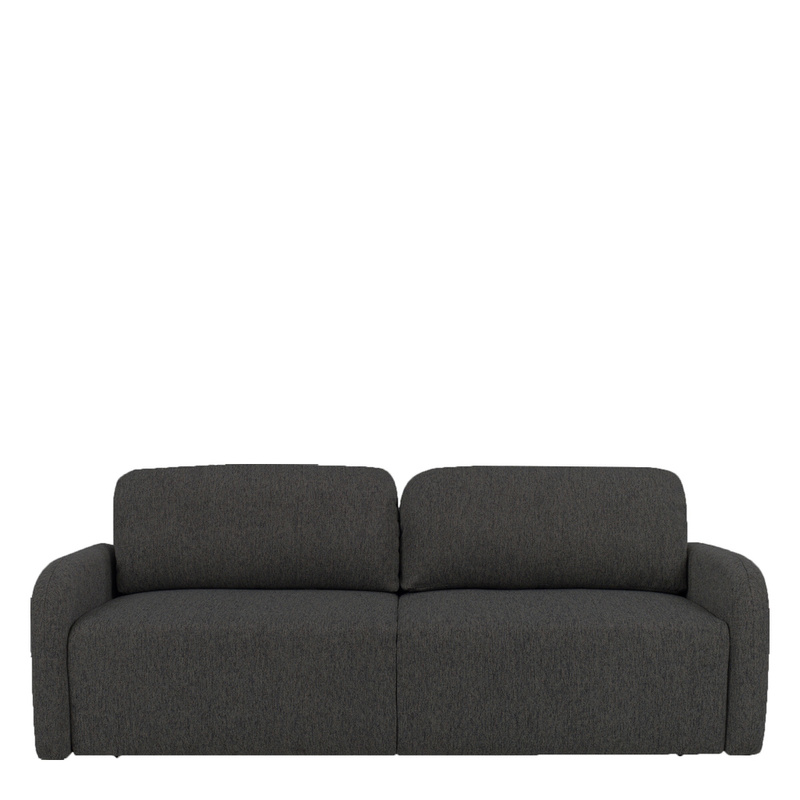 Ciemnoszara trzyosobowa sofa z funkcją spania TEMO
