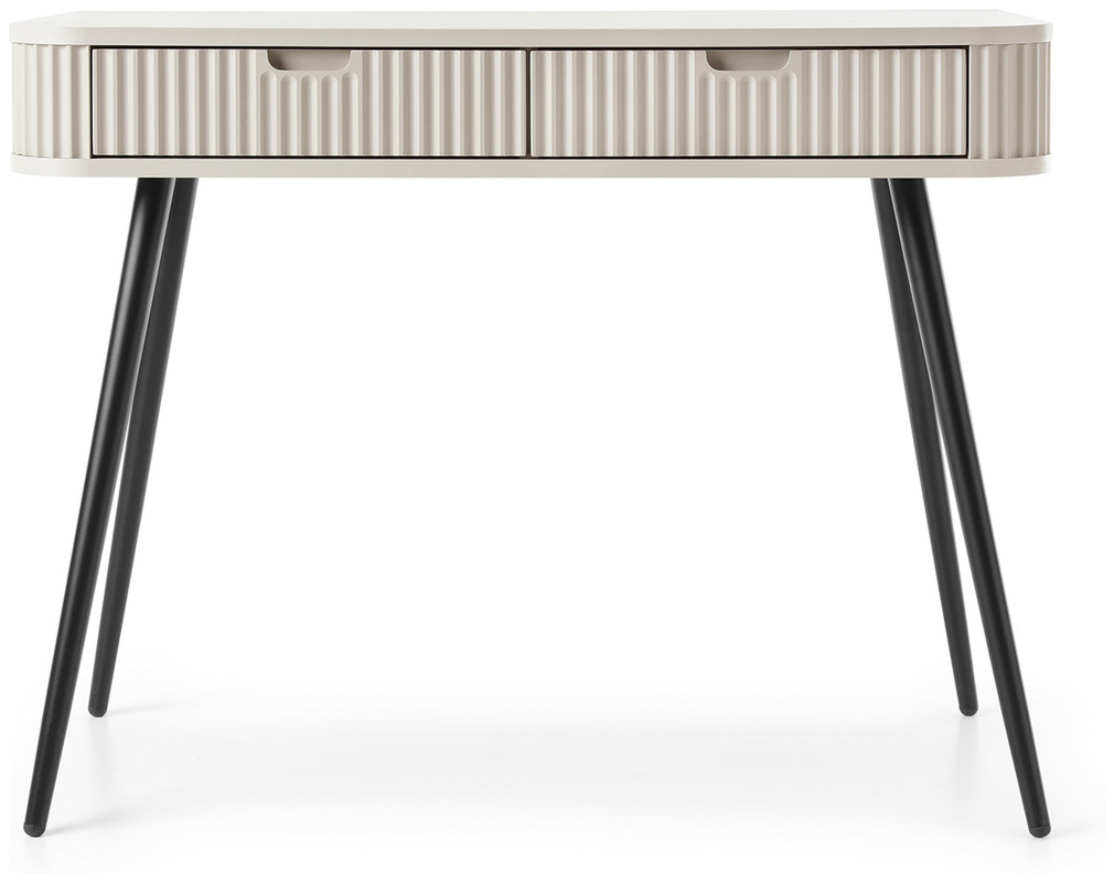 Kaszmirowa toaletka z szufladami 103 cm ZENIT frezowane fronty