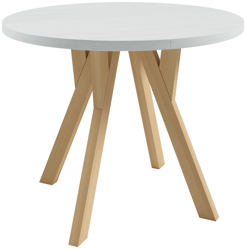 Okrągły stół rozkładany do jadalni 100 cm TIBO