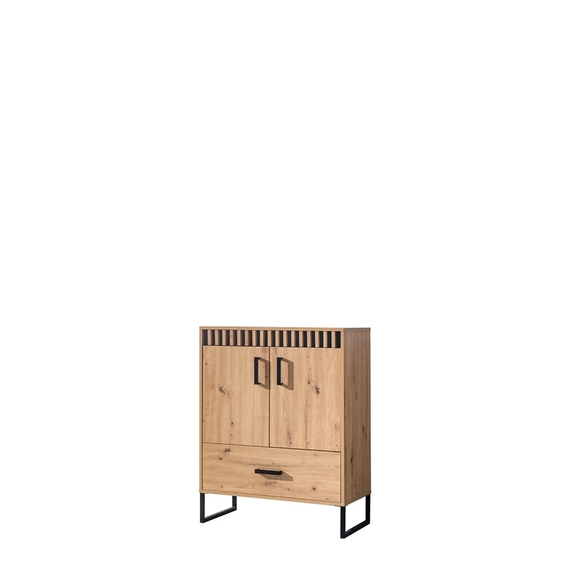 Komoda z drzwiami i szufladą 80 cm LIVORNO dąb artisan