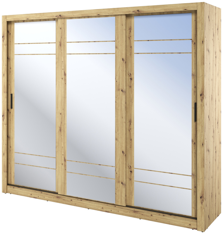 Szafa przesuwna z lustrem 250 cm do sypialni ARTI