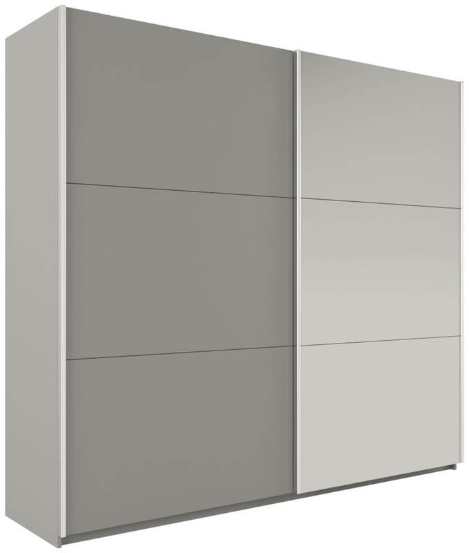 Dwudrzwiowa nowoczesna szafa przesuwna z lustrem 225 cm VASCO