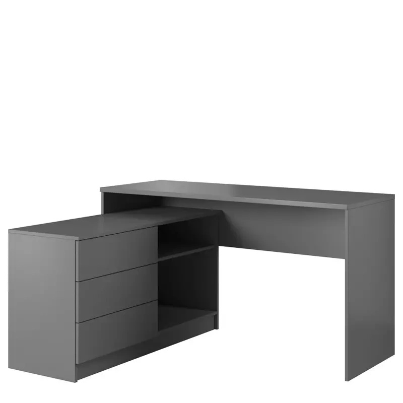 Biurko narożne z szufladami TOBI