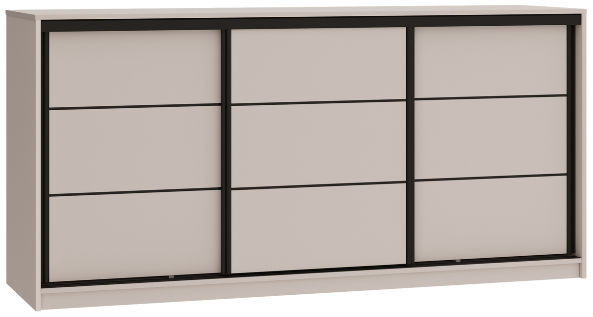 Duża komoda z szufladami i drążkiem do sypialni 200 cm LOFT