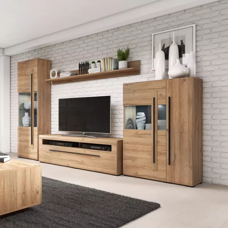 Meblościanka w kolorze dąb grandson TELOS