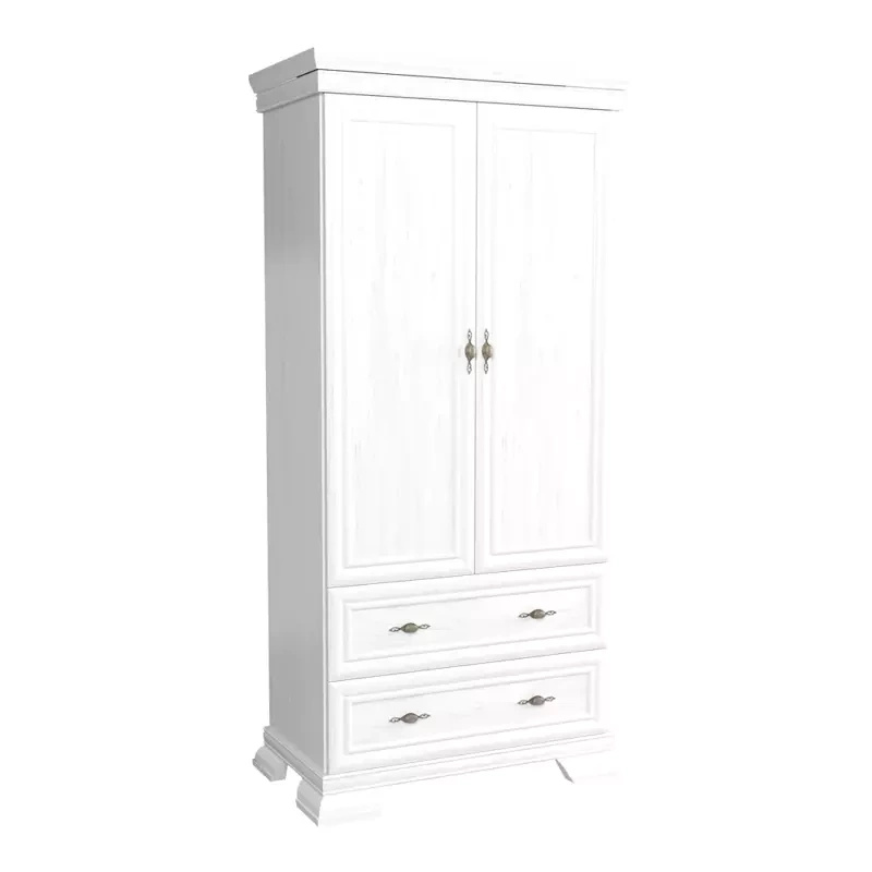 Szafa biała dwudrzwiowa KOLONIA