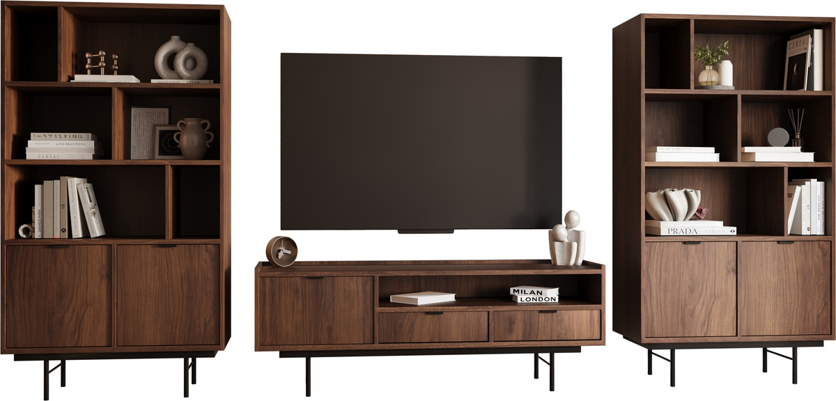 Meblościanka do salonu ELVIO orzech warmia