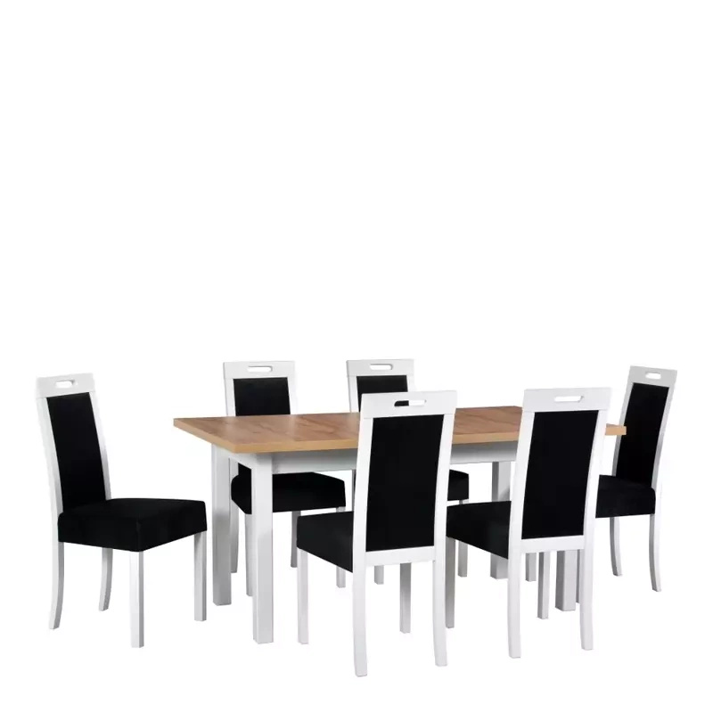 Stół rozkładany z krzesłami w skandynawskim stylu GROTTO