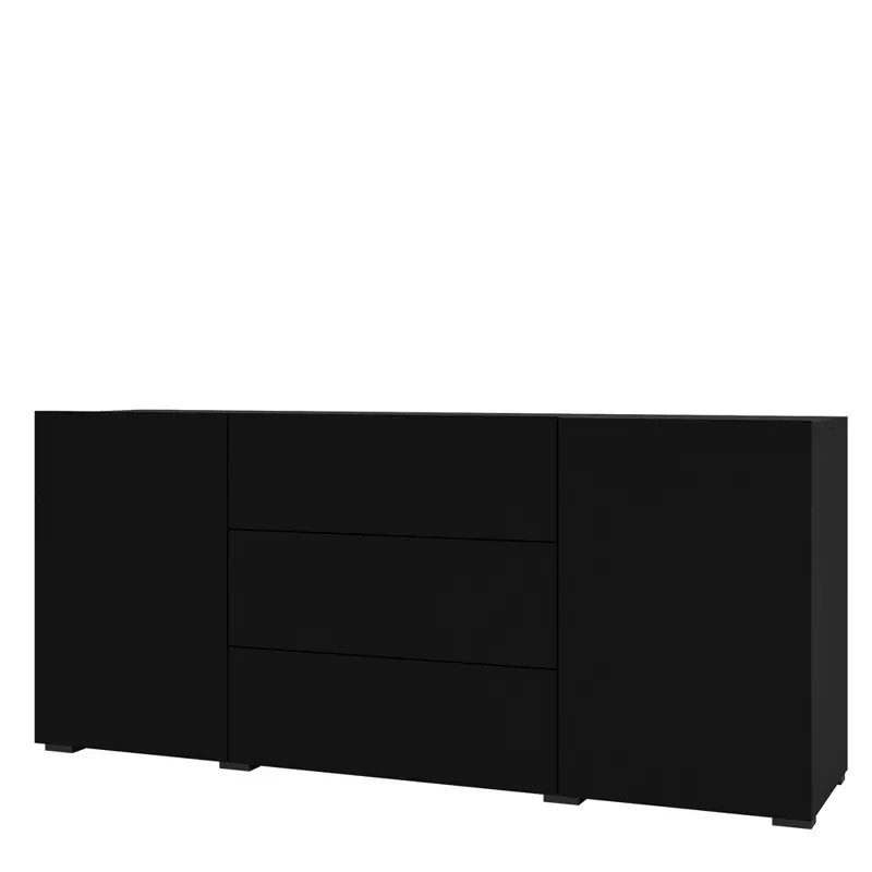 Komoda z szufladami do salonu czarna AVENTELI