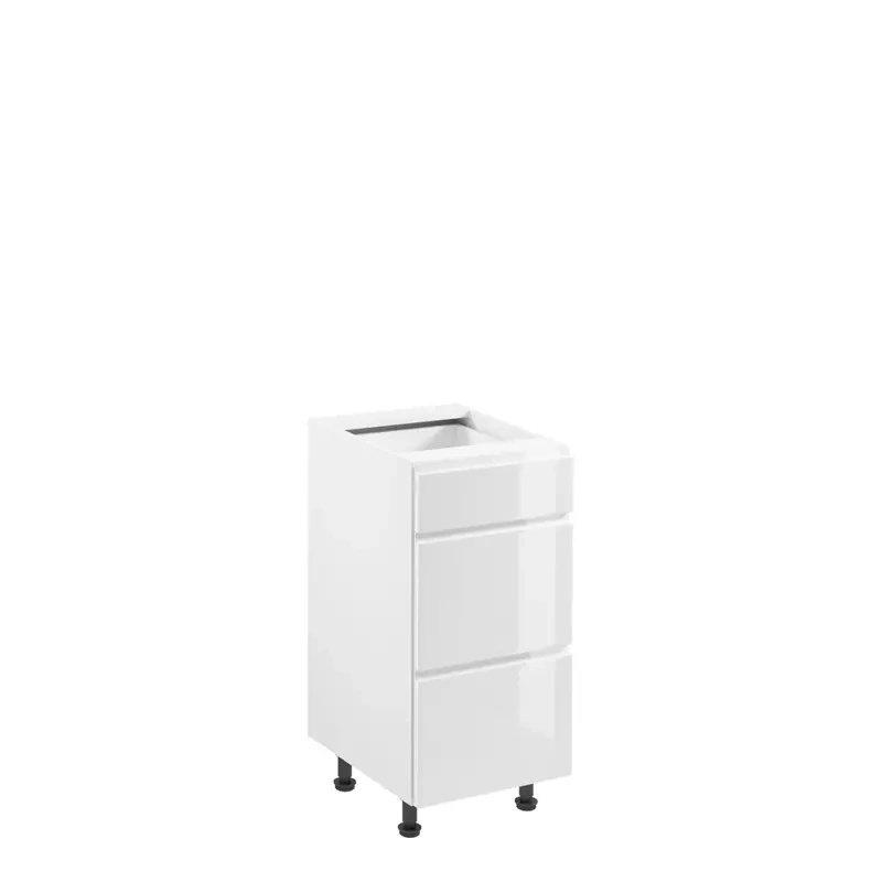 Szafka kuchenna z szufladami 40 cm biały połysk ACELSIO