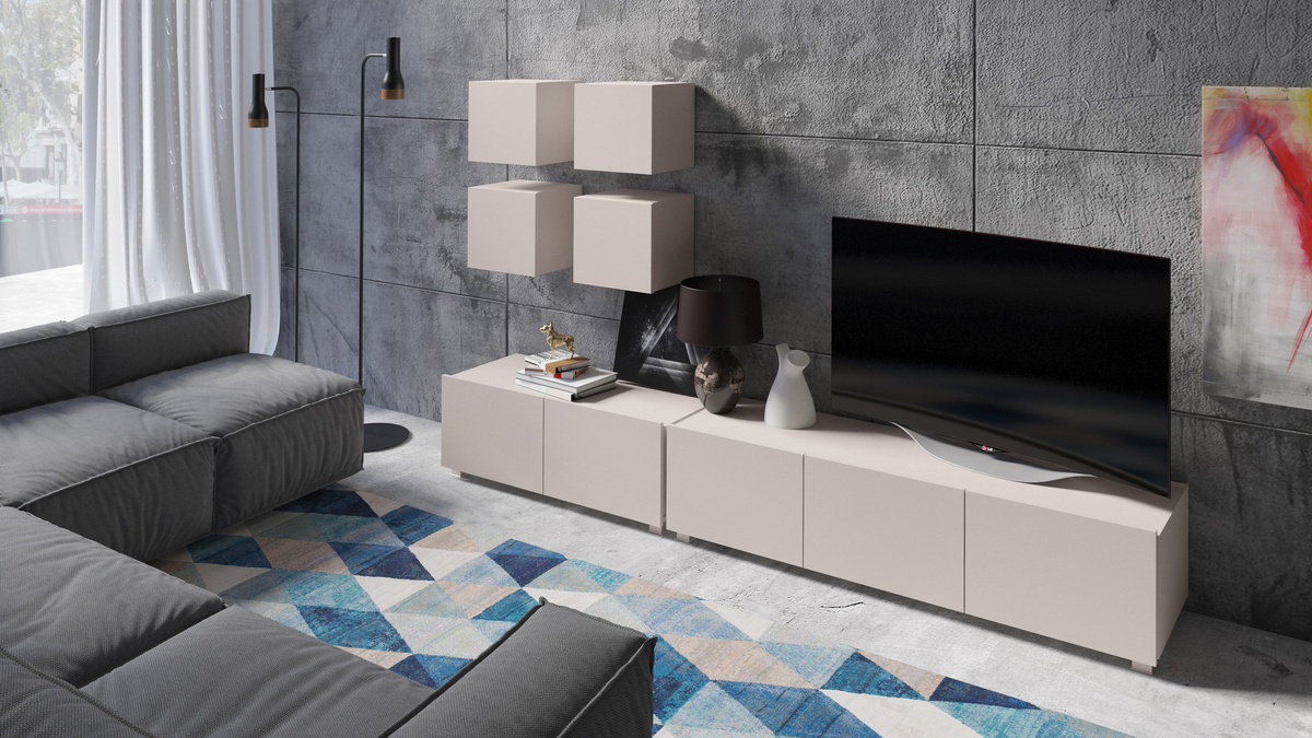 Półka wisząca do salonu kaszmir MODERN