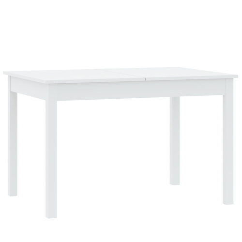 Biały stół do jadalni STELLA 120 cm drewniane nogi