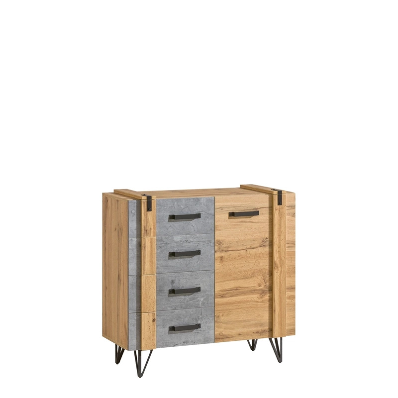 Mała komoda z szufladami do salonu 90 cm LOSTI