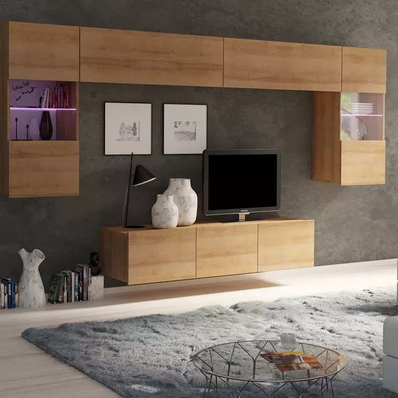 Meble do salonu dąb złoty MODERN 2