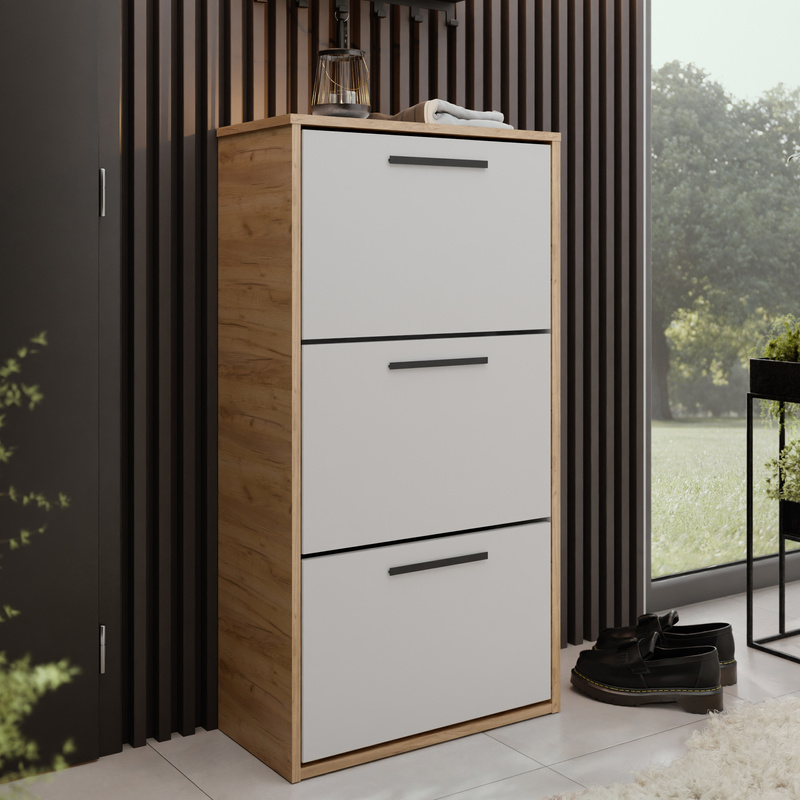 Nowoczesna stojąca szafka na buty 59 cm do przedpokoju ANVER