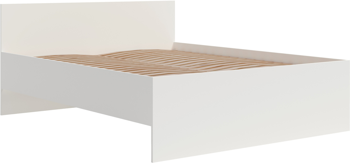 Nowoczesne łóżko do sypialni 160x200 biały MAXIDO