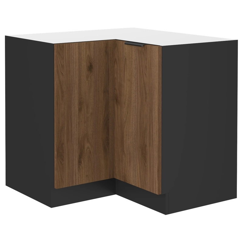 Narożna szafka kuchenna 90x90 cm MARGARET orzech okapi