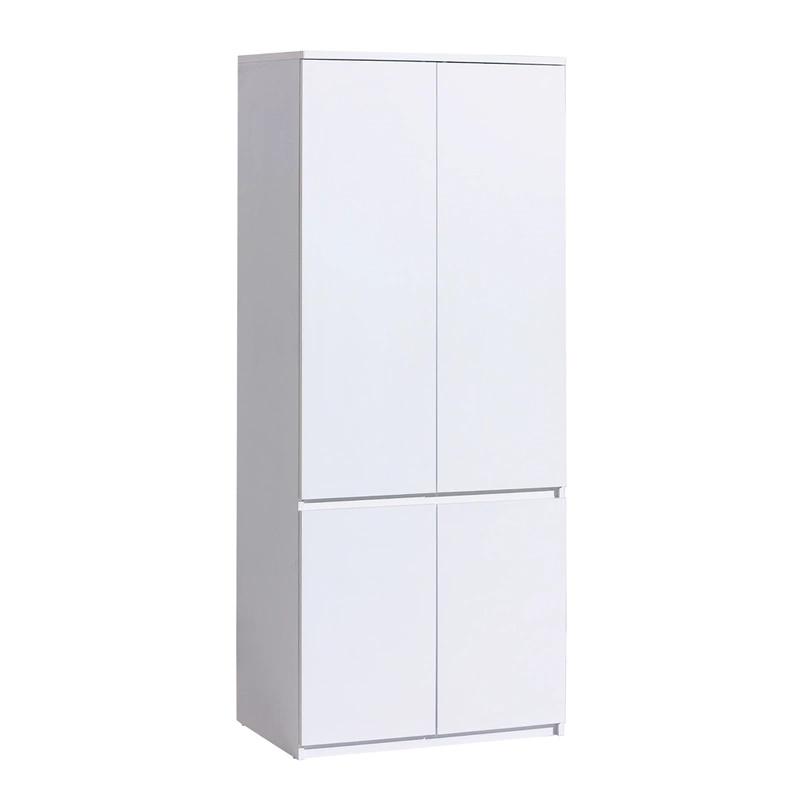 Biała szafa młodzieżowa z półkami 80 cm ANETT