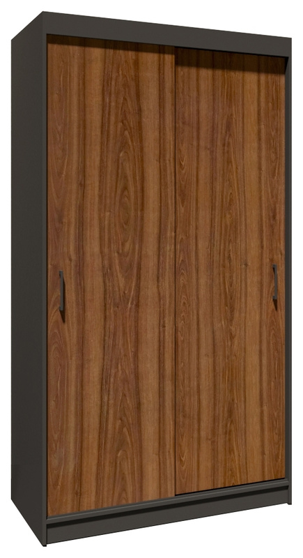 Nowoczesna szafa przesuwna 120 cm NASTE półki drążek