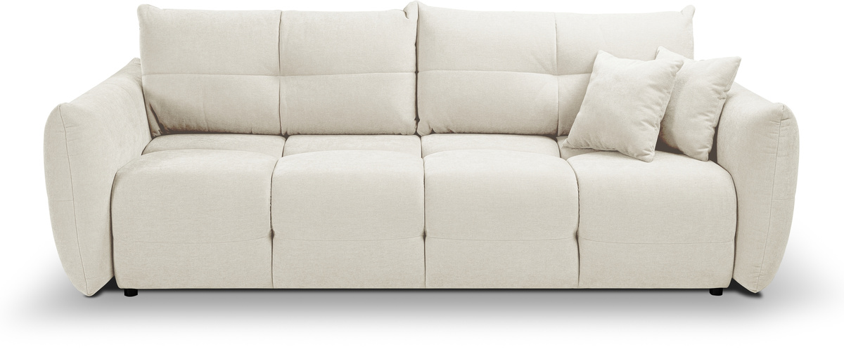 Rozkładana sofa do salonu z funkcją spania BERGAMO beżowa
