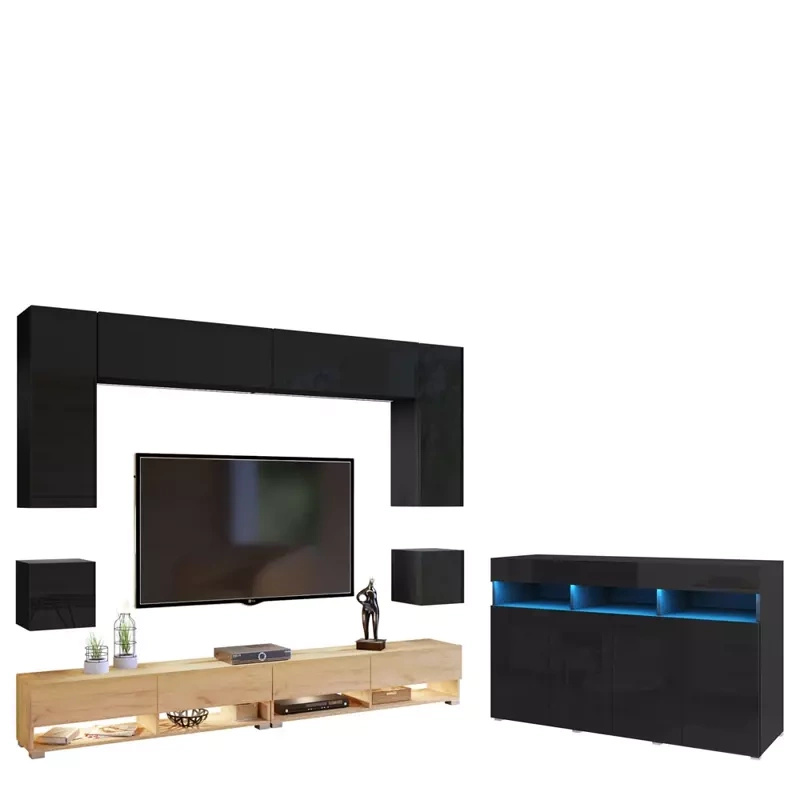 Nowoczesne meble do salonu z komodą PREMIUM