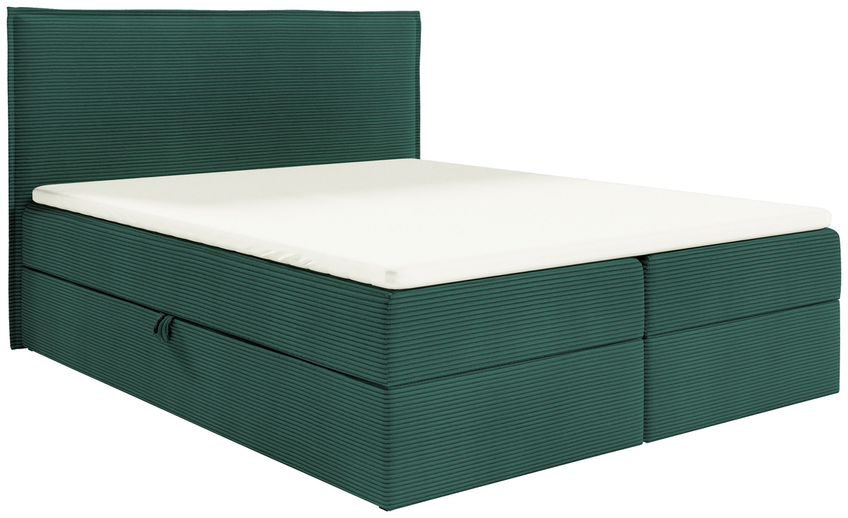 Kontynentalne łóżko tapicerowane do sypialni 140x200 cm MALIBU