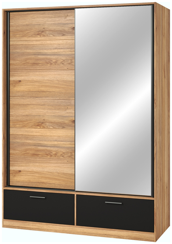Szafa przesuwna do sypialni z lustrem 150 cm BETA