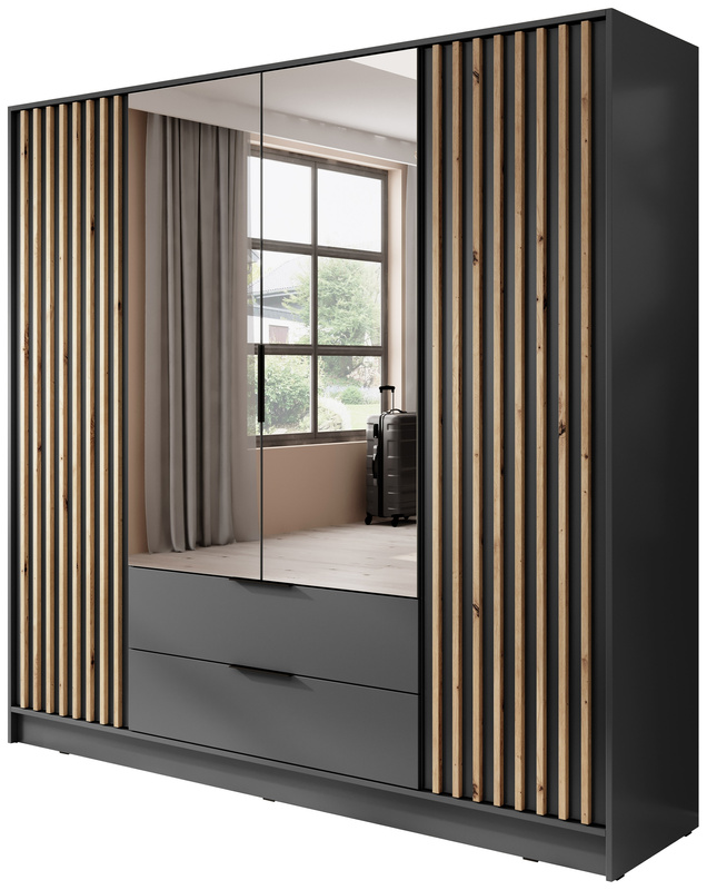 Szafa z lustrem 206 cm KELLY