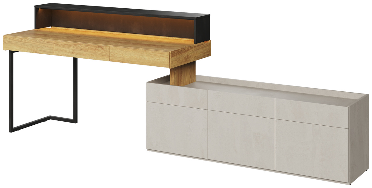 Meble młodzieżowe zestaw w stylu nowoczesnym TEEN FLEX