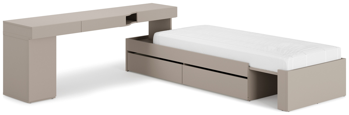 Nowoczesne meble do pokoju młodzieżowego WOOW łóżko z biurkiem kontenerek