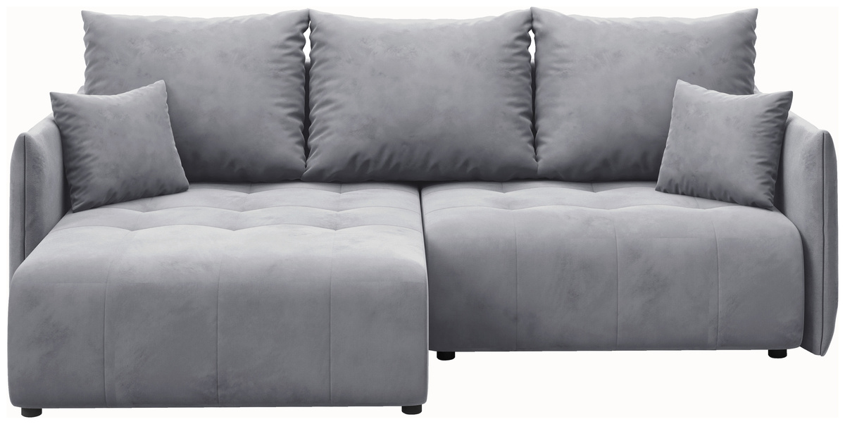 Nowoczesny narożnik do salonu szary rozkładany HUDSON