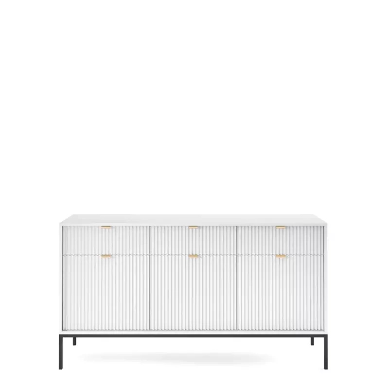 Komoda nowoczesna z szufladami biała AVANTI