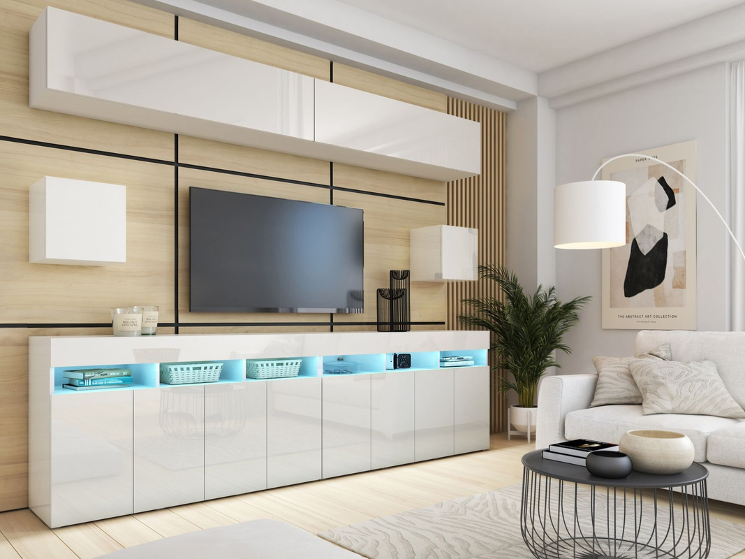 Białe meble do salonu PREMIUM