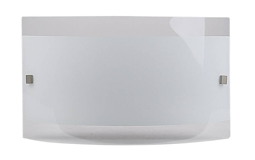 Kinkiet ścienny srebrny 1-punktowy do salonu NOVA metal szkło