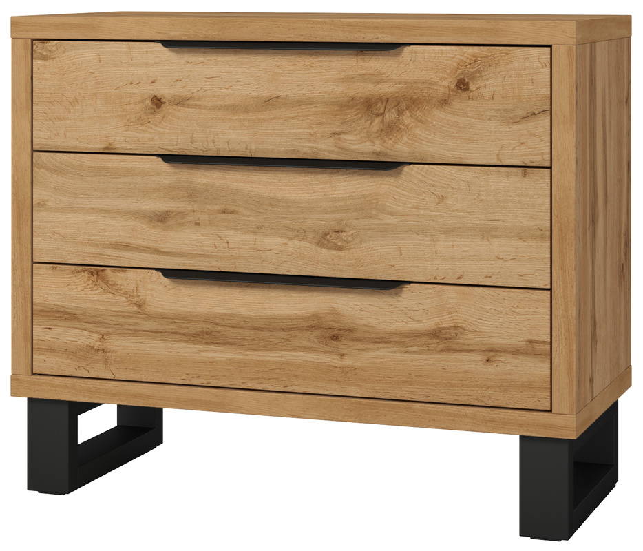 Komoda z szufladami do sypialni w stylu loftowym 100 cm HALLE S