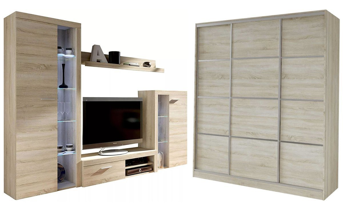 Nowoczesne meble do salonu SAMBA i Szafa TOP 180