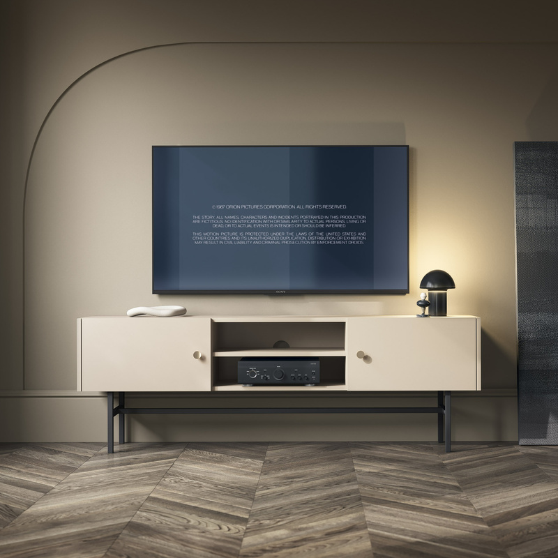 Dwudrzwiowa szafka RTV 155 cm pod telewizor DALIA kaszmir