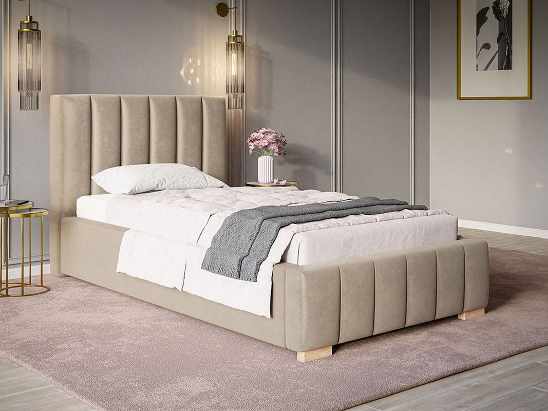 Łóżko 90x200 cm CAND tapicerowane