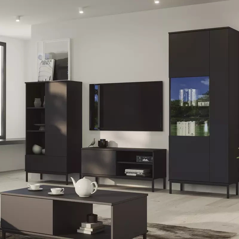 Meble w stylu loft QUARTE Czarne