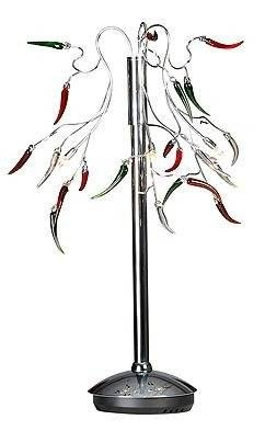 Chromowana lampka stołowa ozdobna do salonu 3-punktowa Paprique