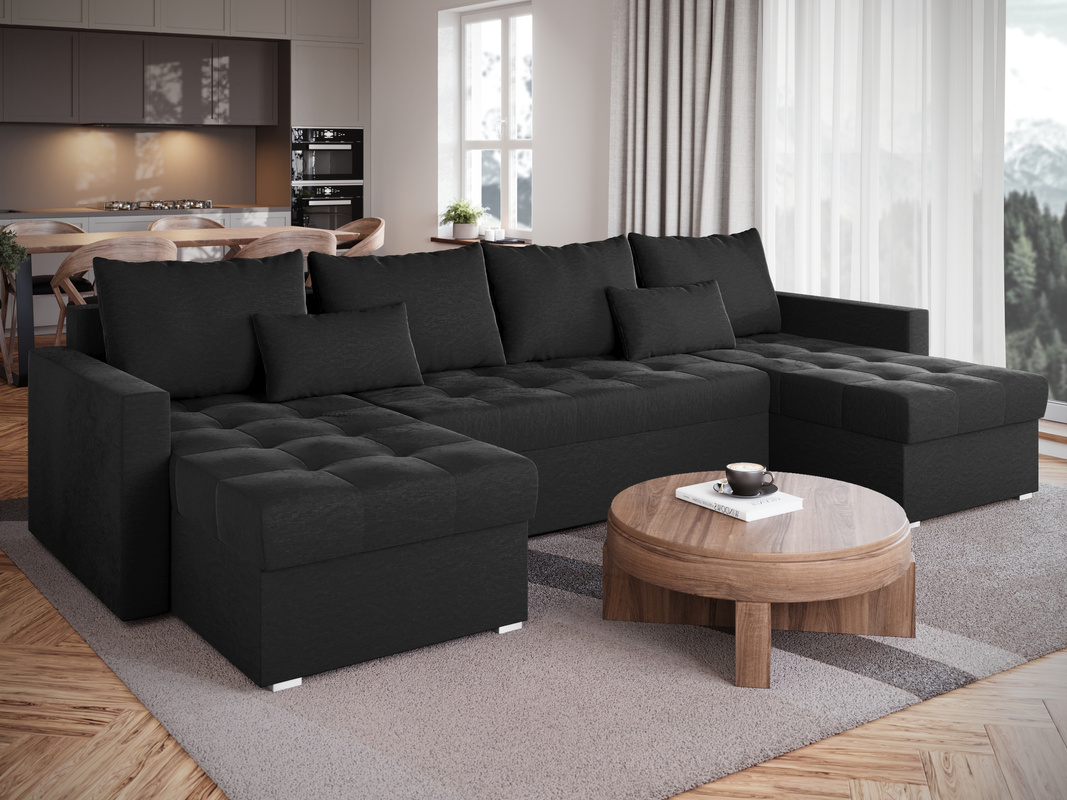 Narożnik w kształcie U grafitowy HOT U