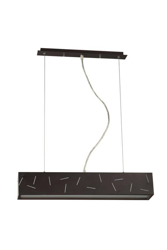 Wenge lampa wisząca biurowa regulowana belka do gabinetu OFFICE