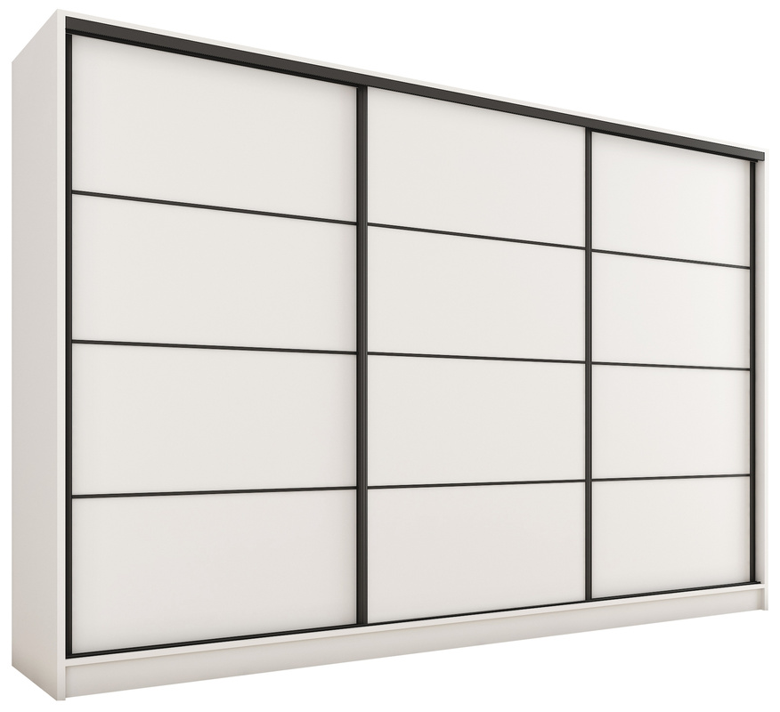 Duża biała szafa przesuwna 280 cm LOFT