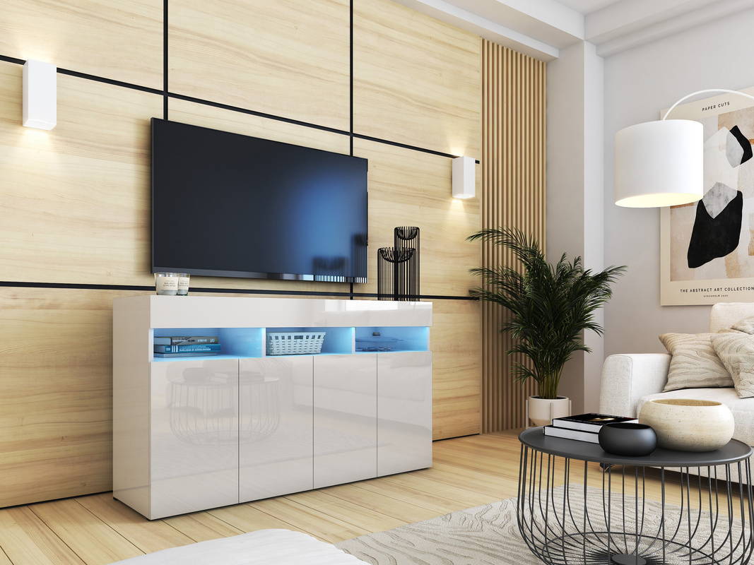 Nowoczesna komoda do salonu 140 cm PREMIUM